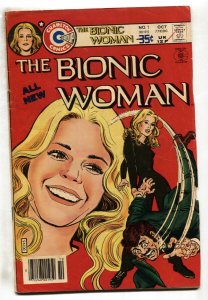 BIONIC WOMAN #1--comic book--LINDSAY WAGNER--TV SERIES --ORIGIN--1977