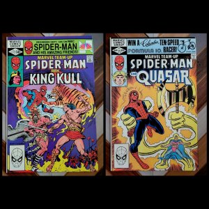 Marvel Team-Up #112 & 113 (Marvel 1982) Spider-Man! Feat KING KULL & QUASAR!