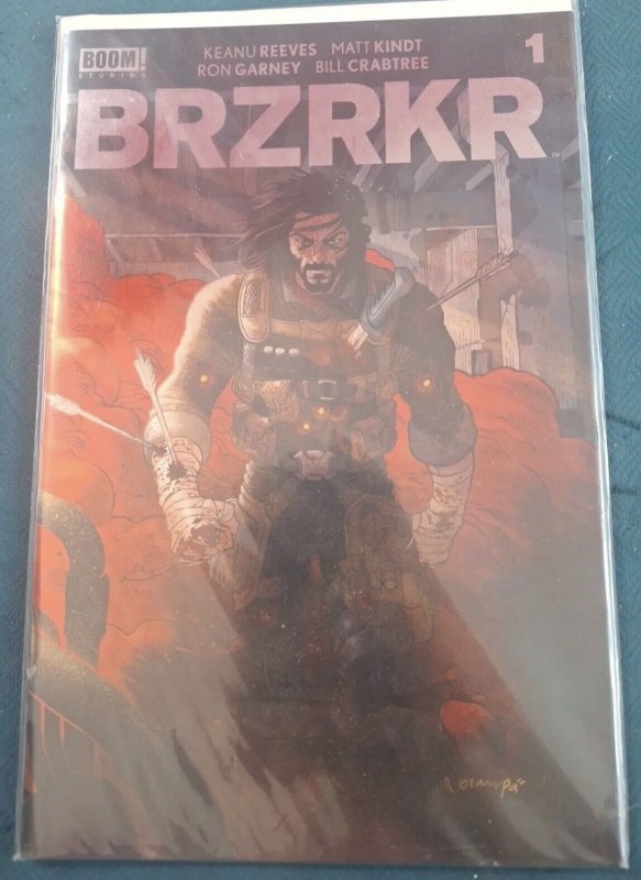 BRZRKR #1 RAFAEL GRAMPA Foil VARIANT KEANU REEVES Boom! NM+