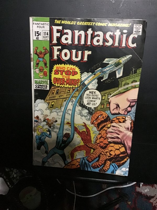 Fantastic Four #114 (1971) FF vs. Overmind! Midgrade key! FN- Wow!