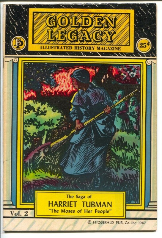 Golden Legacy #2 1967-Fitzgerald-Harrier Tubman0African-American interest-FN