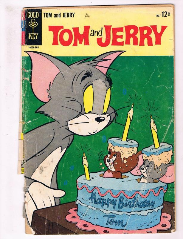 Tom & Jerry #240 FR 1968 Gold Key Comic Book Cartoon TV Series DE1