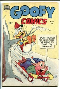 GOOFY COMICS #36 1950-STANDARD-FUNNY ANIMALS-CANADIAN VARIANT-vg+