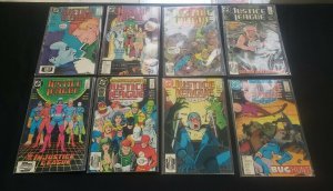 JUSTICE LEAGUE 26PC (VF/NM) KEVIN MAGUIRE RUN, ISSUES #1-26, BUG HUNT 1987-89