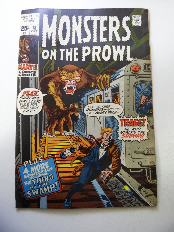 Monsters on the Prowl #13 (1971) VG Condition