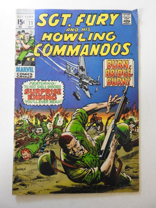 Sgt. Fury #71 (1969) VG Condition