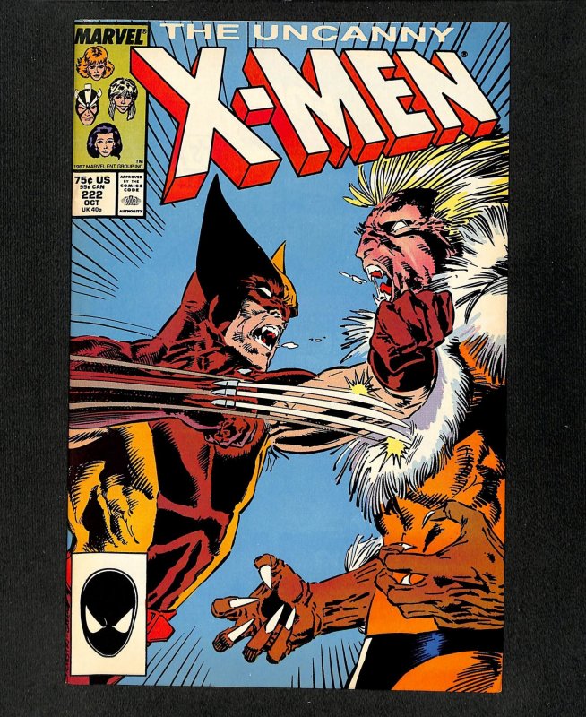 Uncanny X-Men #222 Wolverine vs Sabertooth!