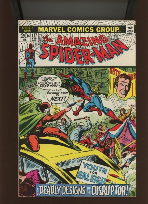 (1973) Amazing Spider-Man #117: BRONZE AGE! JOHN ROMITA SR. COVER ART! (8.0/8.5)