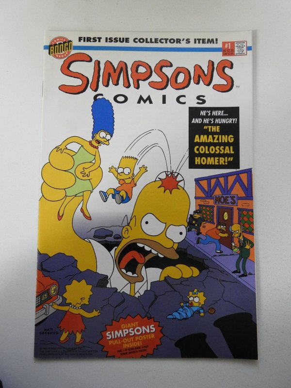 Simpsons Comics #1 (1993) Poster Intact VF+ Condition