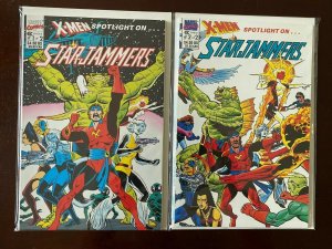 X-Men Spotlight on Starjammers set:#1+2 6.0 FN (1990)