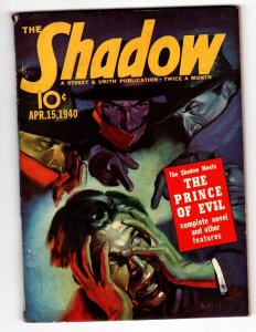 PULP:  SHADOW 1940 APR 15-STREET AND SMITH Pulp Magazine