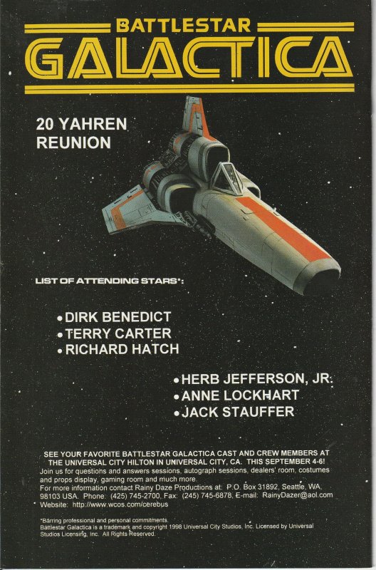 Battlestar Galactica: Prison of Souls #5 3B Variant (1998)