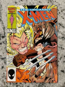 Uncanny X-Men # 213 NM Marvel Comic Book Juggernaut Angel Beast Wolverine DH37