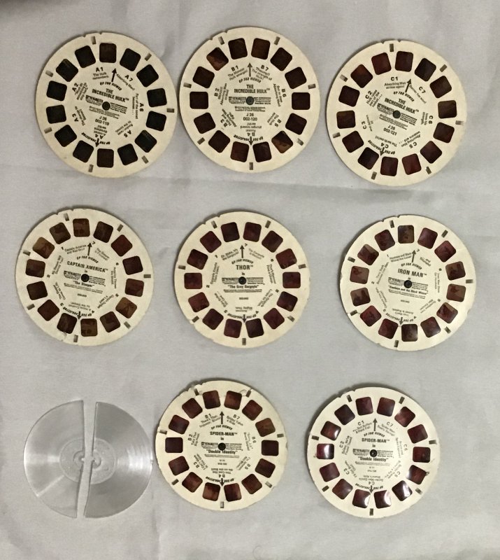 View-master Reels Thor Captain America Iron Man Superhero Avenger