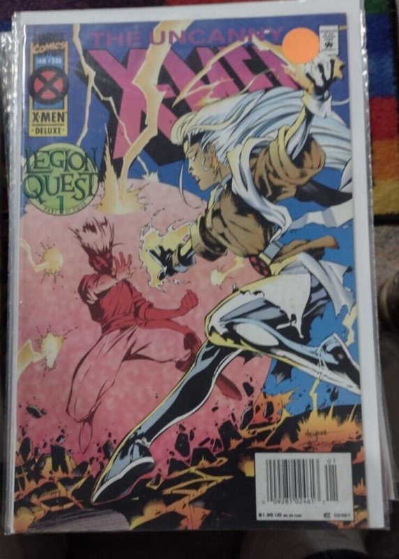 UNCANNY X-MEN #320  1995 MARVEL   DELUXE edition  legion quest pt 1 newstand