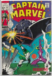 Captain Marvel (vol. 1, 1968) #11 GD Drake/Ayers, Windsor-Smith/Trimpe cover