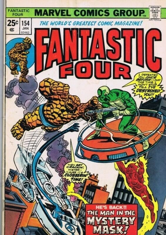 Fantastic Four #154 ORIGINAL Vintage 1975 Marvel Comics