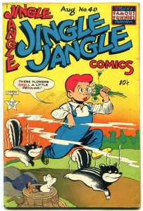 Jingle Jangle Comics #40 1949- Golden Age Funny Animal Skunk cover VG+