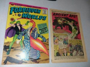 Forbidden Worlds #128 132 acg 1965 Magicman Silver age horror sci-fi Comics lot