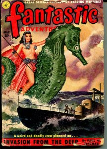 Fantastic Adventures 5/1951-pulp fiction-Good Girl art cover-G/VG