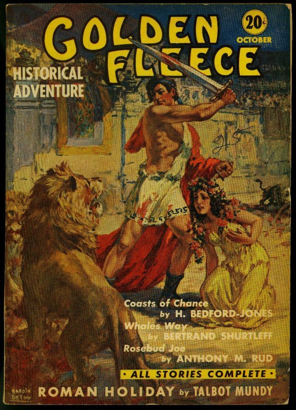 Golden Fleece Pulp #1 October 1938- Talbot Mundy- Anthony Rud FN/VF