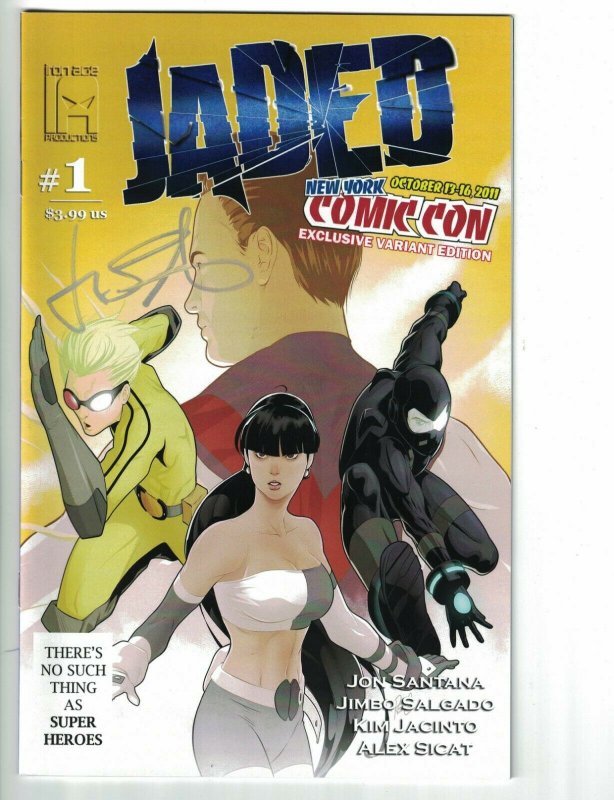 Jaded #1 VF new york comic con exclusive variant edition signed by Jon Santana