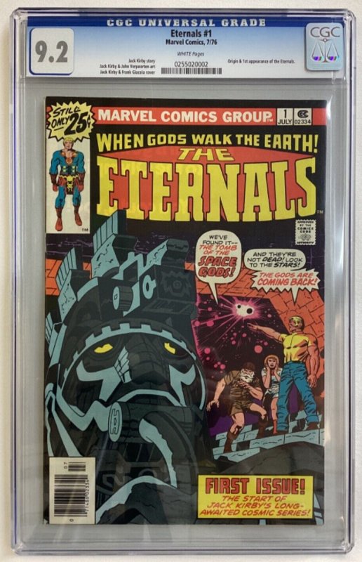Eternals #1 - CGC 9.2 - Marvel - 1976 - Jack Kirby! First appearance & origin!