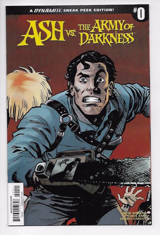 Ash vs Aod Army of Darkness #0 1:10 Retailer Variant (Dynamite, 2017) NM