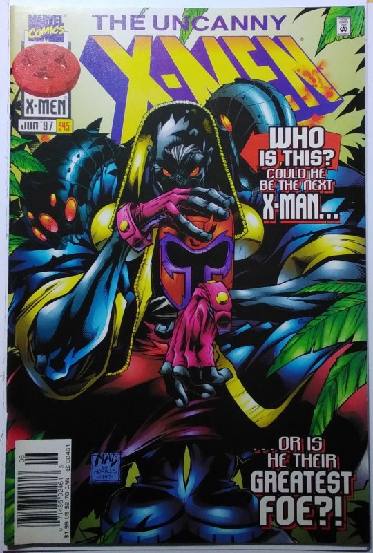The Uncanny X-Men #345 (1997) 1st Maggot Newsstand Edition NM