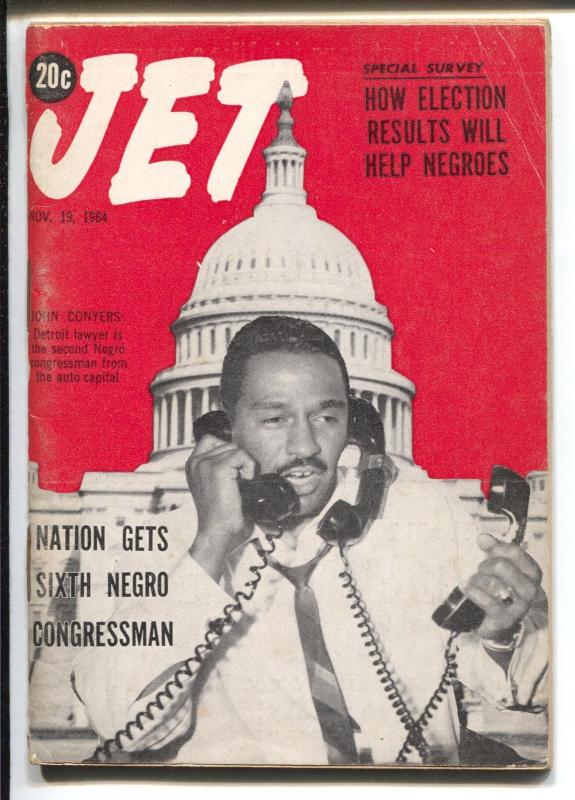 Jet 11/19/1964-John Conyers-African-American culture-Negro Congressman-VG