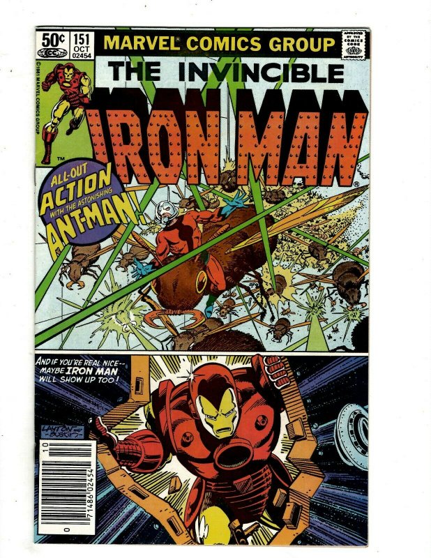 10 Iron Man Marvel Comics # 143 144 145 146 147 148 149 150 151 153 Stark J451