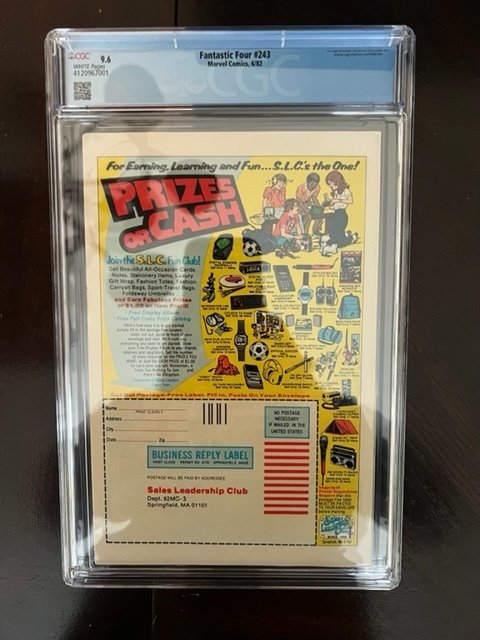 Fantastic Four #243 (1982) - CGC 9.6 - Galactus Iconic Cover !!!!