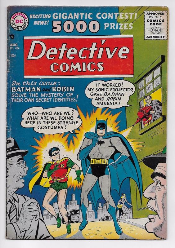 Detective Comics #234 - Batman / Robin / Martian Manhunter (DC, 1956) FN-