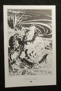 1988 BATMAN THE CLASH 10x16 Print #5 by Mike Zeck VF- 7.5