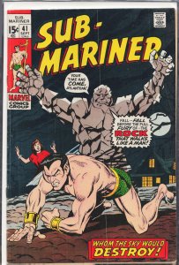 Sub-Mariner #41 (1971) Namor the Sub-Mariner