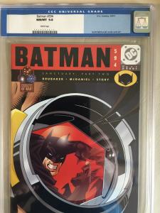 BATMAN #594 CGC 9.8 Ed Brubaker, DC Comics 2001