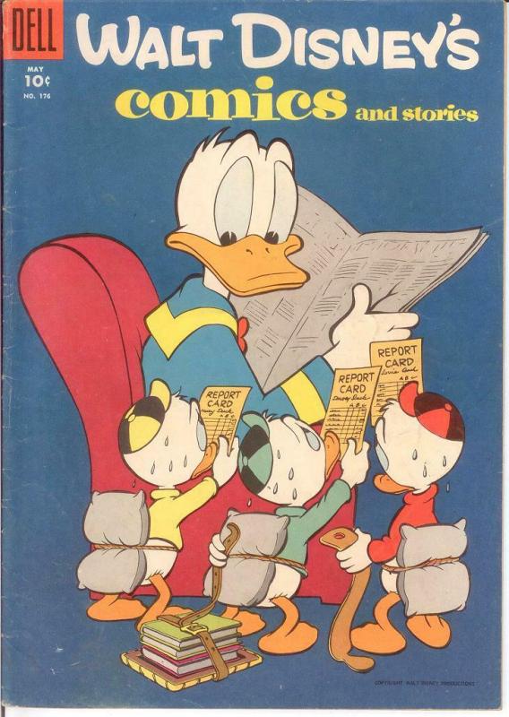 WALT DISNEYS COMICS & STORIES 176 VG-F May 1955 COMICS BOOK