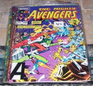 Avengers # 246 (Aug 1984, Marvel) starfox the eternals sersi she-hulk thor