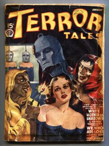 Terror Tales 1/1941-woman in Iron Mask-weird menace pulp-Hugh B Cave