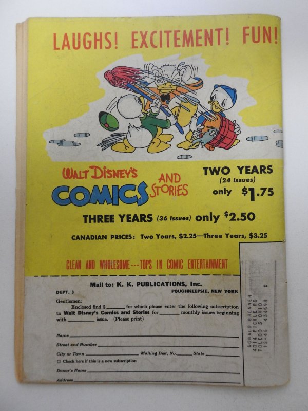 Walt Disney's Comics & Stories #66 (1946) Fair Condition Coupon cut