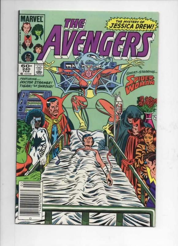 AVENGERS #240, VF+, Spider-Woman, Jessica Drew, 1963 1984, more Marvel in store