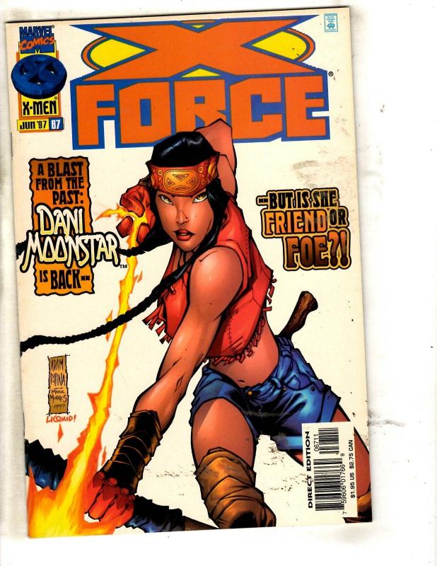 Lot Of 10 X-Force Marvel Comic Books # 66 67 68 69 70 71 72 73 74 75 Domino JD4