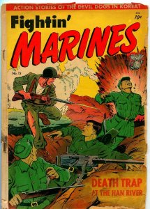 FIGHTIN' MARINES #15 1951-ST. JOHN-MATT BAKER-P/FR