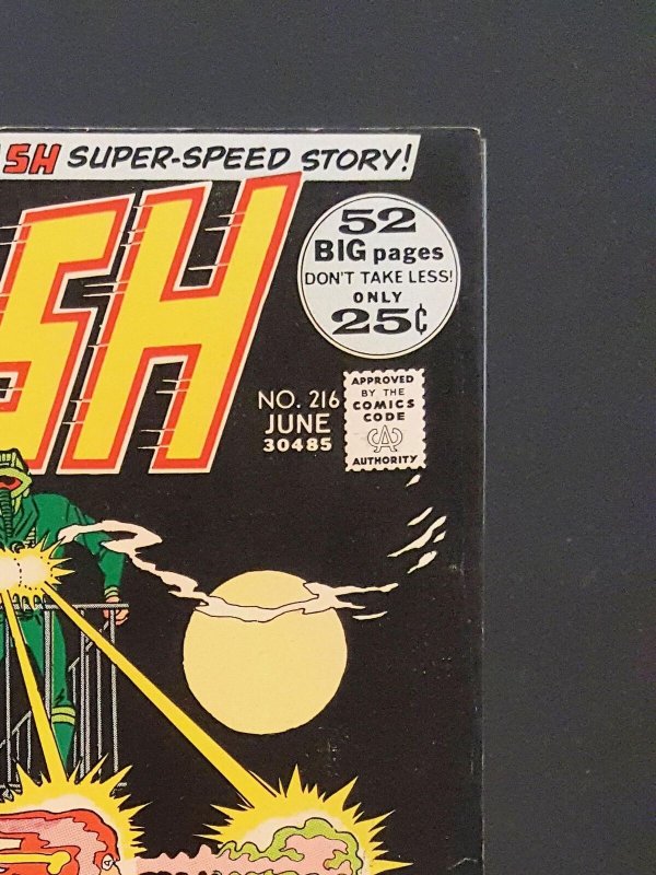 Flash #216 8.5 VF+ DC Comic - Jun 1972 Nick Cardy