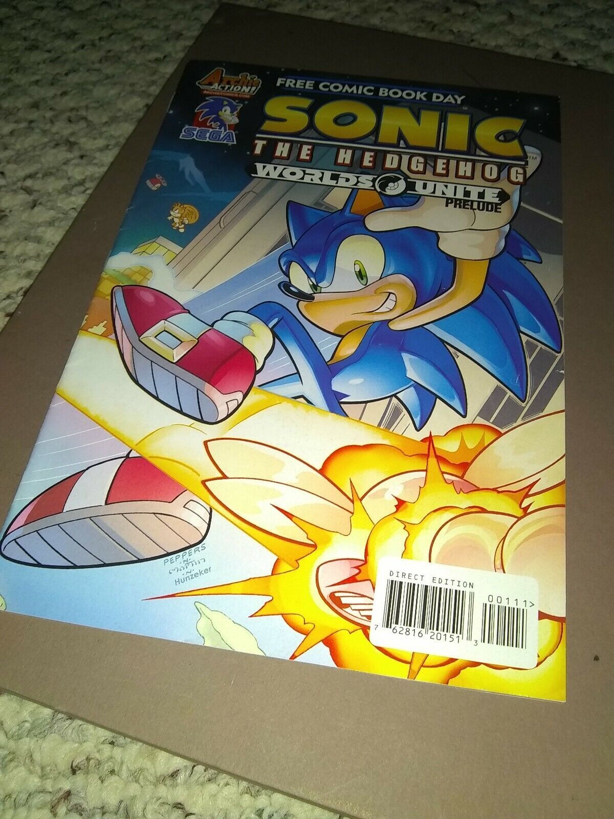 Sonic The Hedgehog Mega Man Worlds Unite - Prelude FCBD (2015) Archie