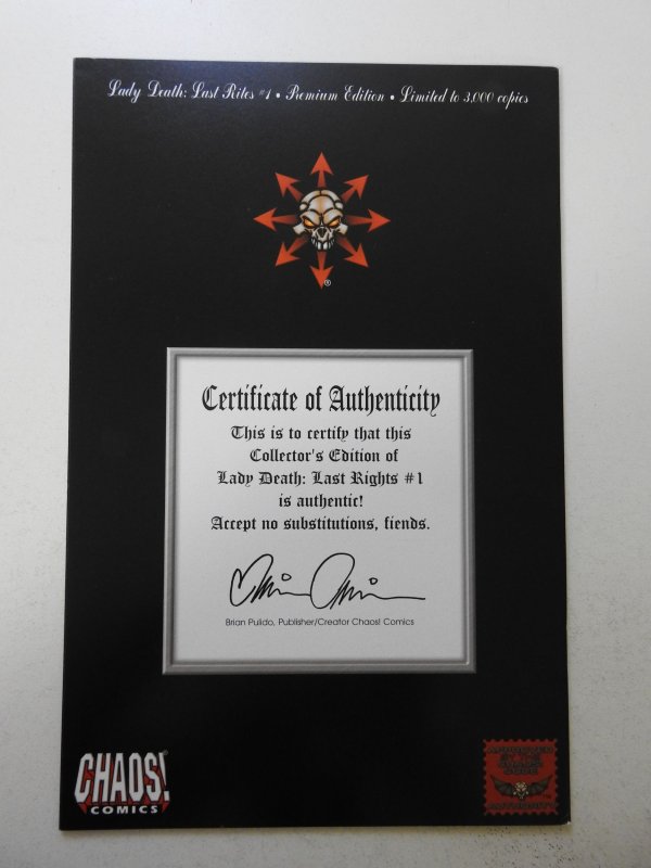 Lady Death: Last Rites #1 Premium Cover (2001) VF Condition!