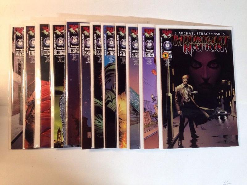 Midnight Nation 1-12 Complete Near Mint Lot Set Run Straczynski