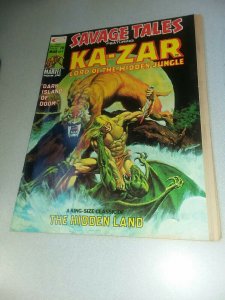 SAVAGE TALES #9 curtis Marvel Magazine Group 1975 featuring KA-ZAR Lord Jungle