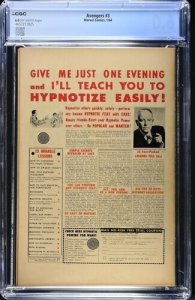 Avengers #3 1964 Marvel Comics CGC 6.0 1st Hulk and Sub-Mariner team-up