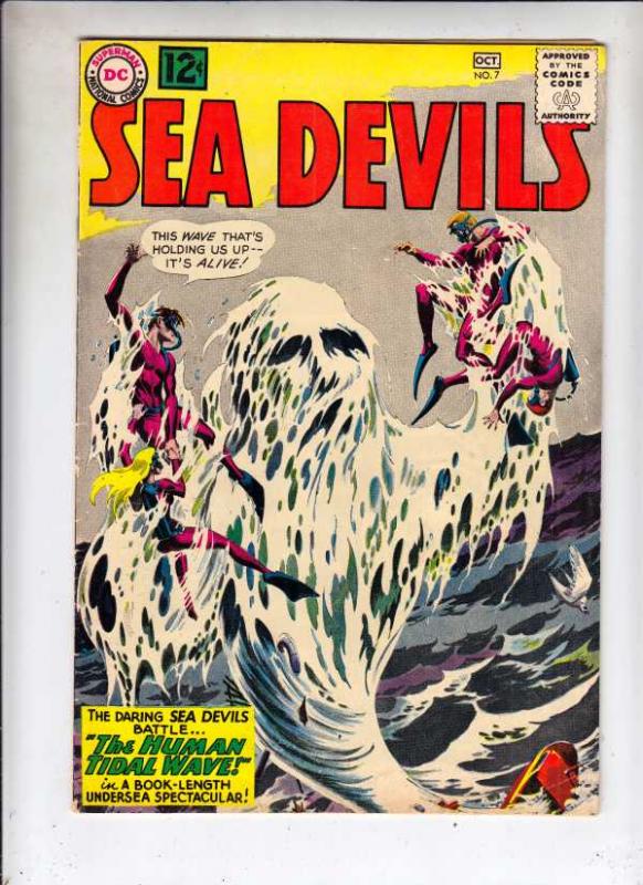 Sea Devils #7 (Oct-62) FN/VF+ Mid-High-Grade Sea Devils (Dane Dorrence, Biff ...